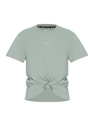 Bubble Logo Front Knot Front Tee (Lily Pad)