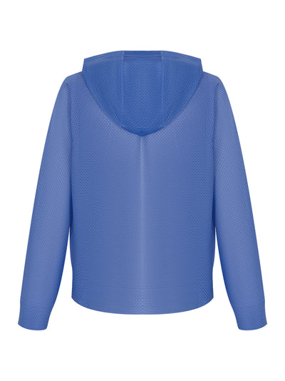 Chintz Honeycomb Mesh Full Zip Hoodie (Amparo Blue)