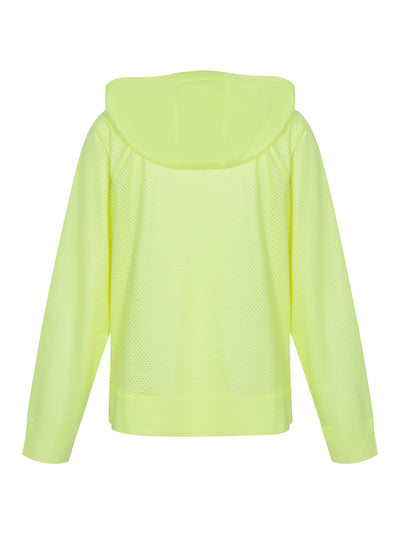 Chintz Honeycomb Mesh Full Zip Hoodie Zest