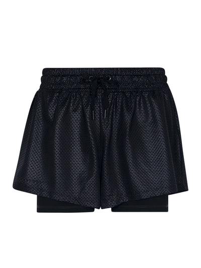 Chintz Honeycomb Mesh Short with Balance Liner Short (Black)