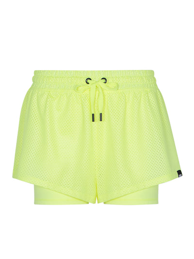 Chintz Honeycomb Mesh Short with Balance Liner Short (Zest)