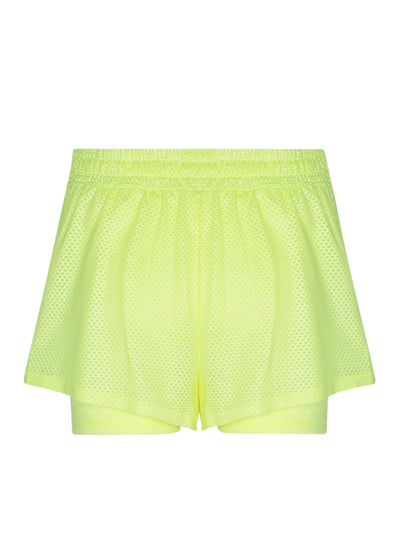 Chintz Honeycomb Mesh Short with Balance Liner Short (Zest)