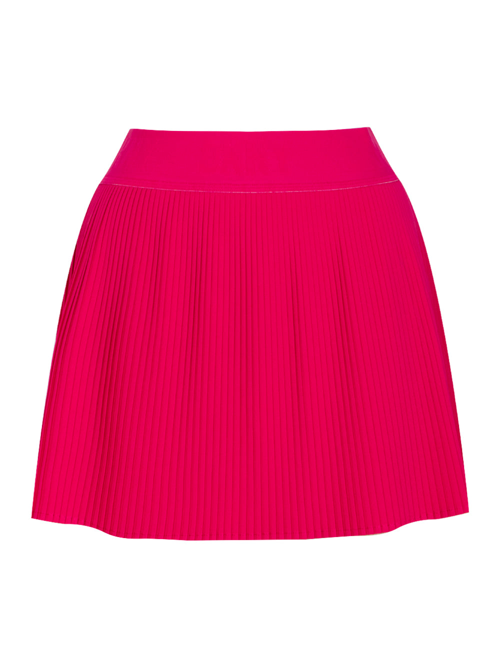 Double Layer Plisse Skort With Logo Elastic Waistband (Virtual Pink)