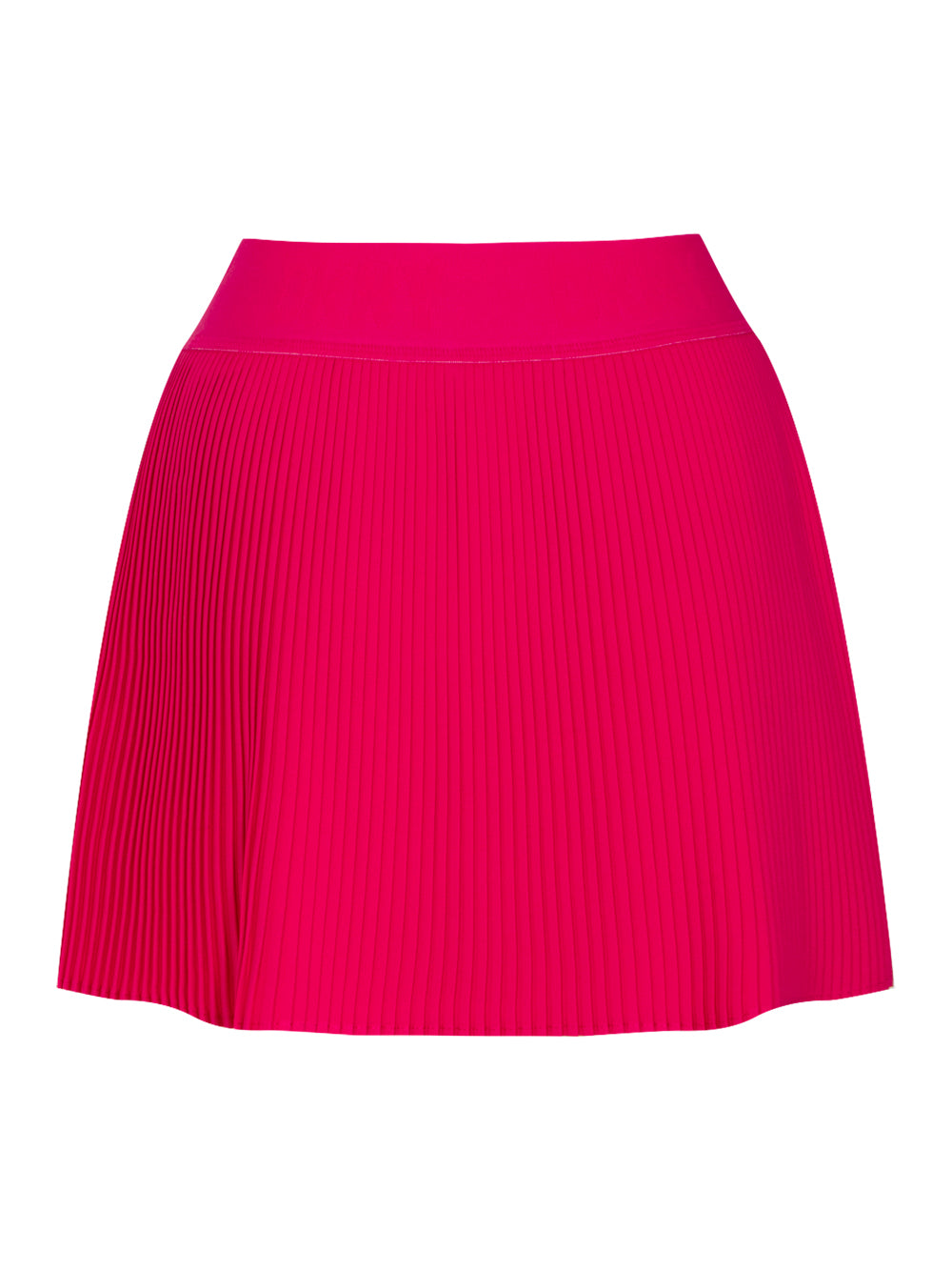 Double Layer Plisse Skort With Logo Elastic Waistband (Virtual Pink)