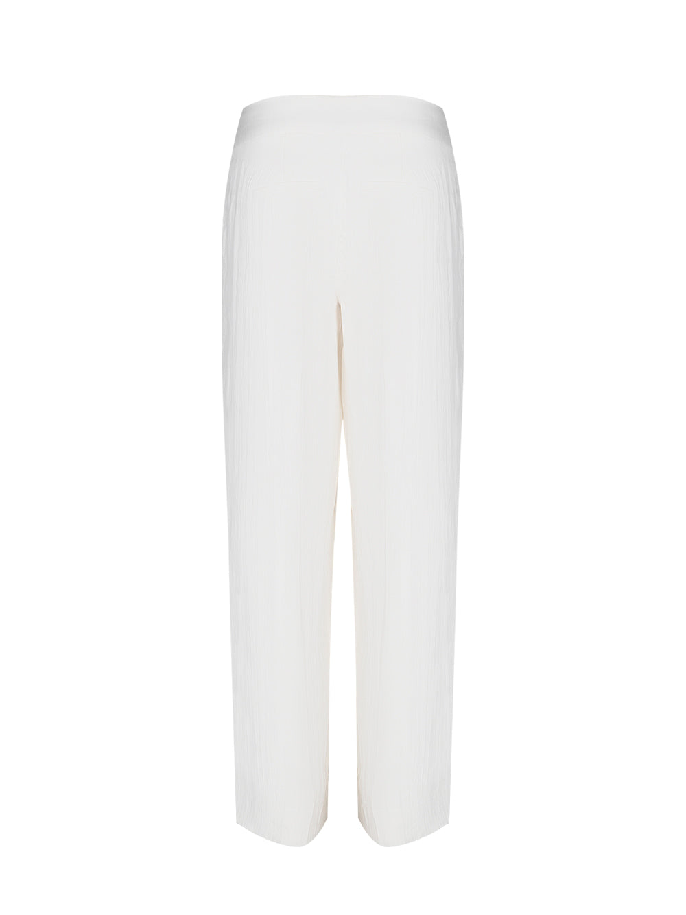 Drapey Organza Wide Leg Trouser (Eggnog)