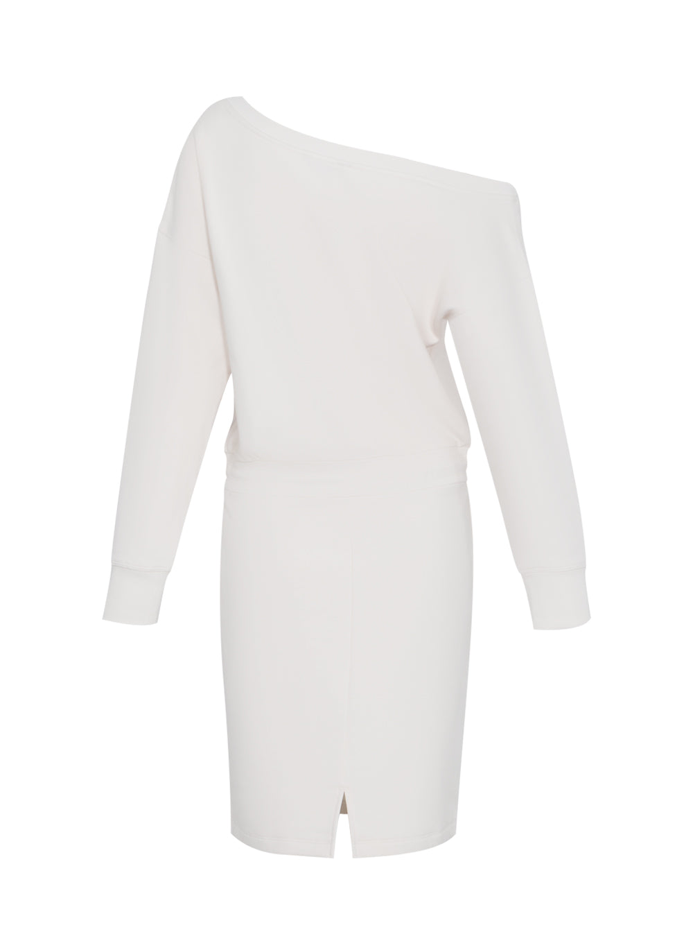 Dresses Off The Shoulder Embroidered Logo Long Sleeve Sneaker Dress (Sand)