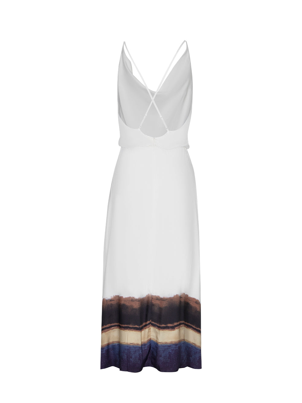 Dresses Open Back Midi Dress (Oat Multicolor)