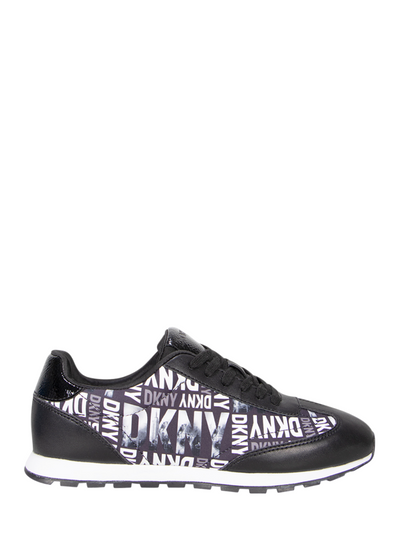 DKNY Forsythe Multi Logo Lace Up Sneaker (ฺBlack Multi)