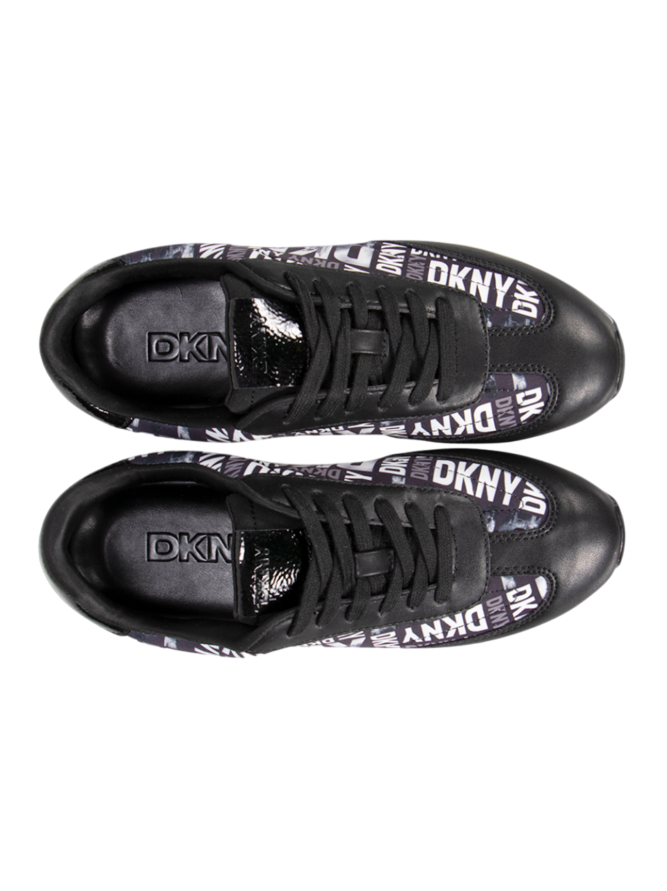 DKNY Forsythe Multi Logo Lace Up Sneaker (ฺBlack Multi)