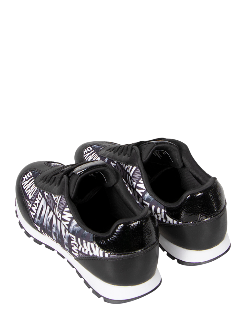DKNY Forsythe Multi Logo Lace Up Sneaker (ฺBlack Multi)