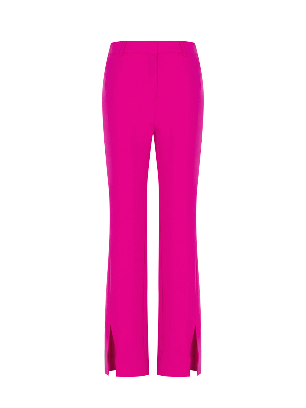 Front Slit Stretch Twill Trouser (Pink)