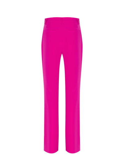 Front Slit Stretch Twill Trouser (Pink)