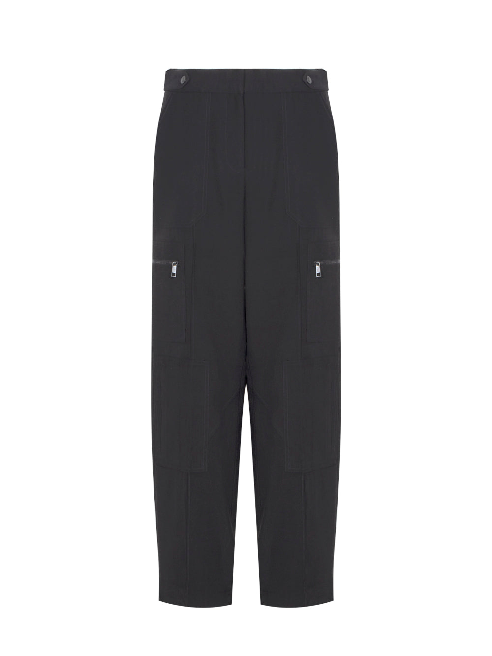 Frosted Twill Cargo Trousers (Black)