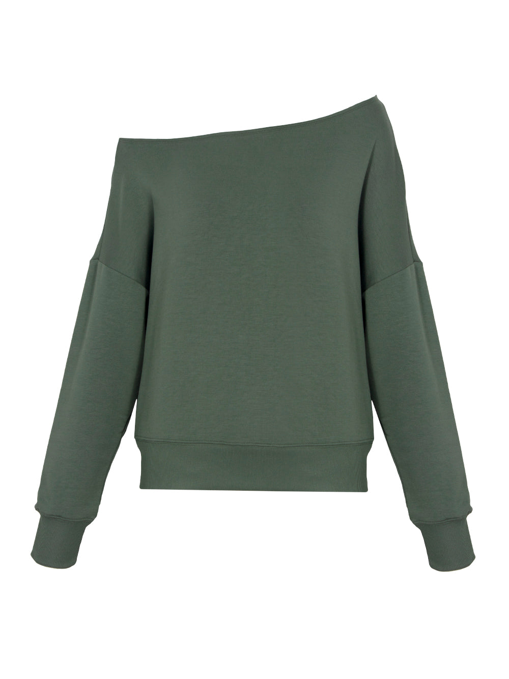 Greenwich Off The Shoulder Pullover (Duck Green)
