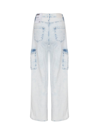 High Rise Wide Leg Cargo (Open Sky)