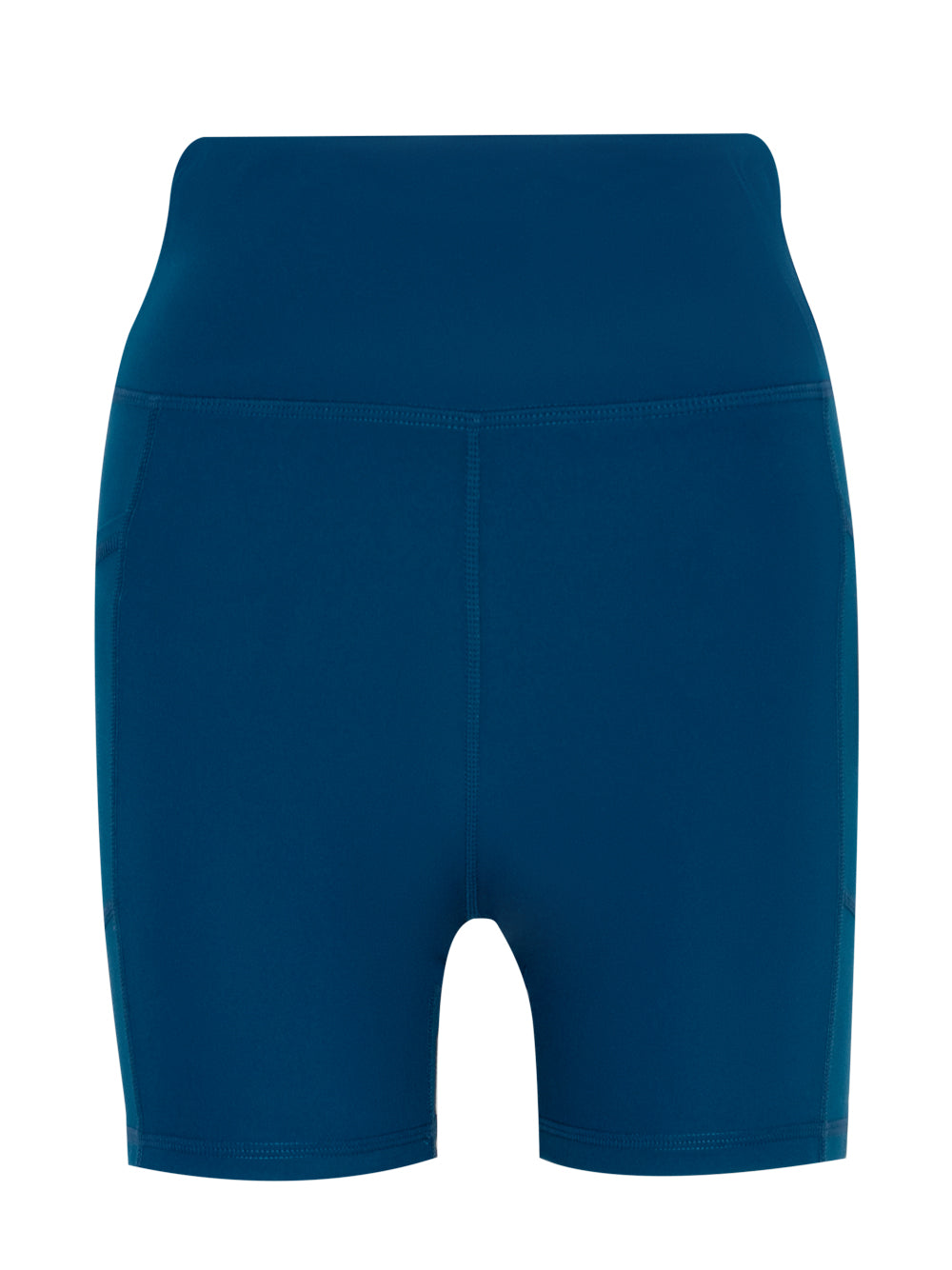 Legging Balance Compression Super High Rise 6" Bike Short With Pockets (Poseidon)
