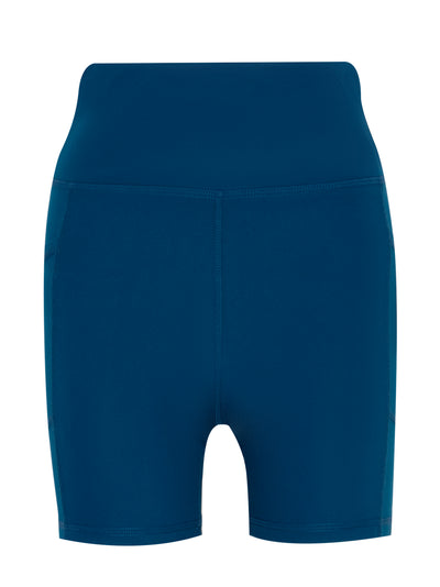 Legging Balance Compression Super High Rise 6" Bike Short With Pockets (Poseidon)