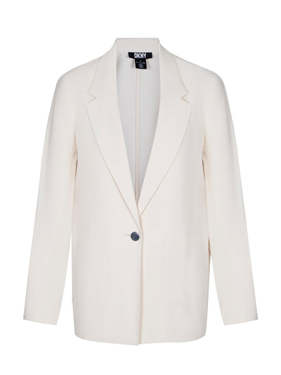 Long Sleeve 1 Button Frosted Twill Jacket (Light City Khaki)