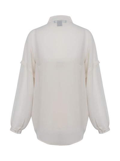 2 Pocket Long Sleeve Chiffon Shirt (Light City Khaki)