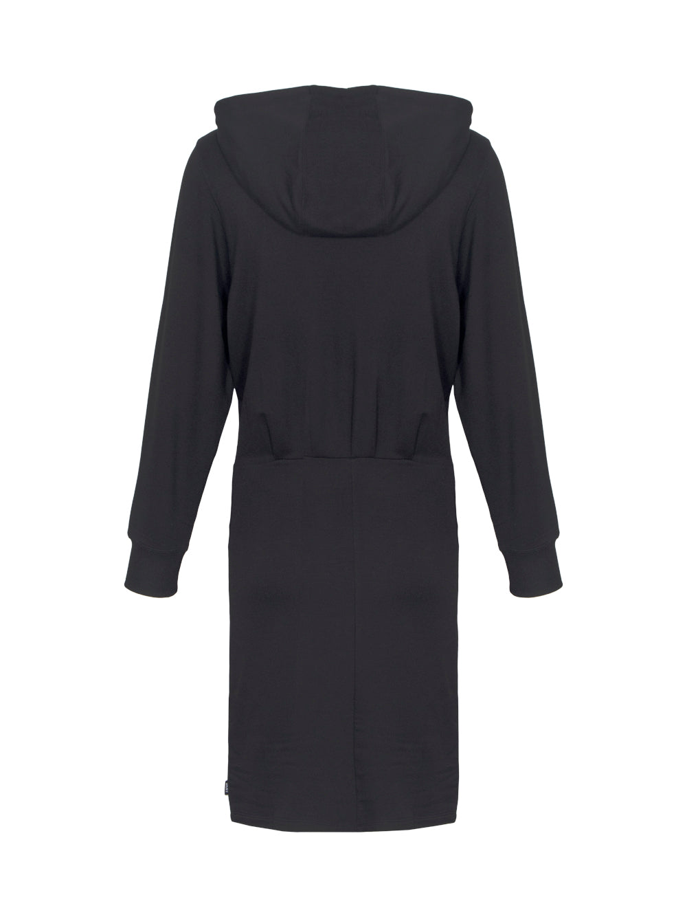 Long Sleeve Greenwich Hooded Sneaker Dress (Black)