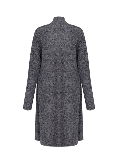 Long Sleeve Open Front Cardigan (Black/Ivory)