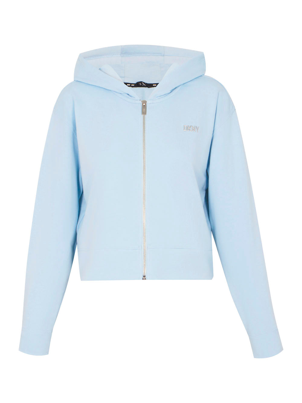 Metallic Bubble Logo Full Zip Hoodie (Skyway/Silver)