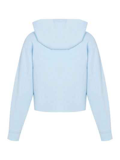 Metallic Bubble Logo Full Zip Hoodie (Skyway/Silver)