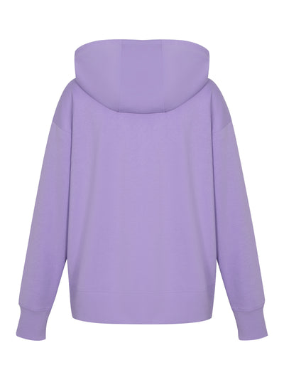 Metallic Bubble Logo Hoodie With Kanga Pocket (Tulip/Silver)