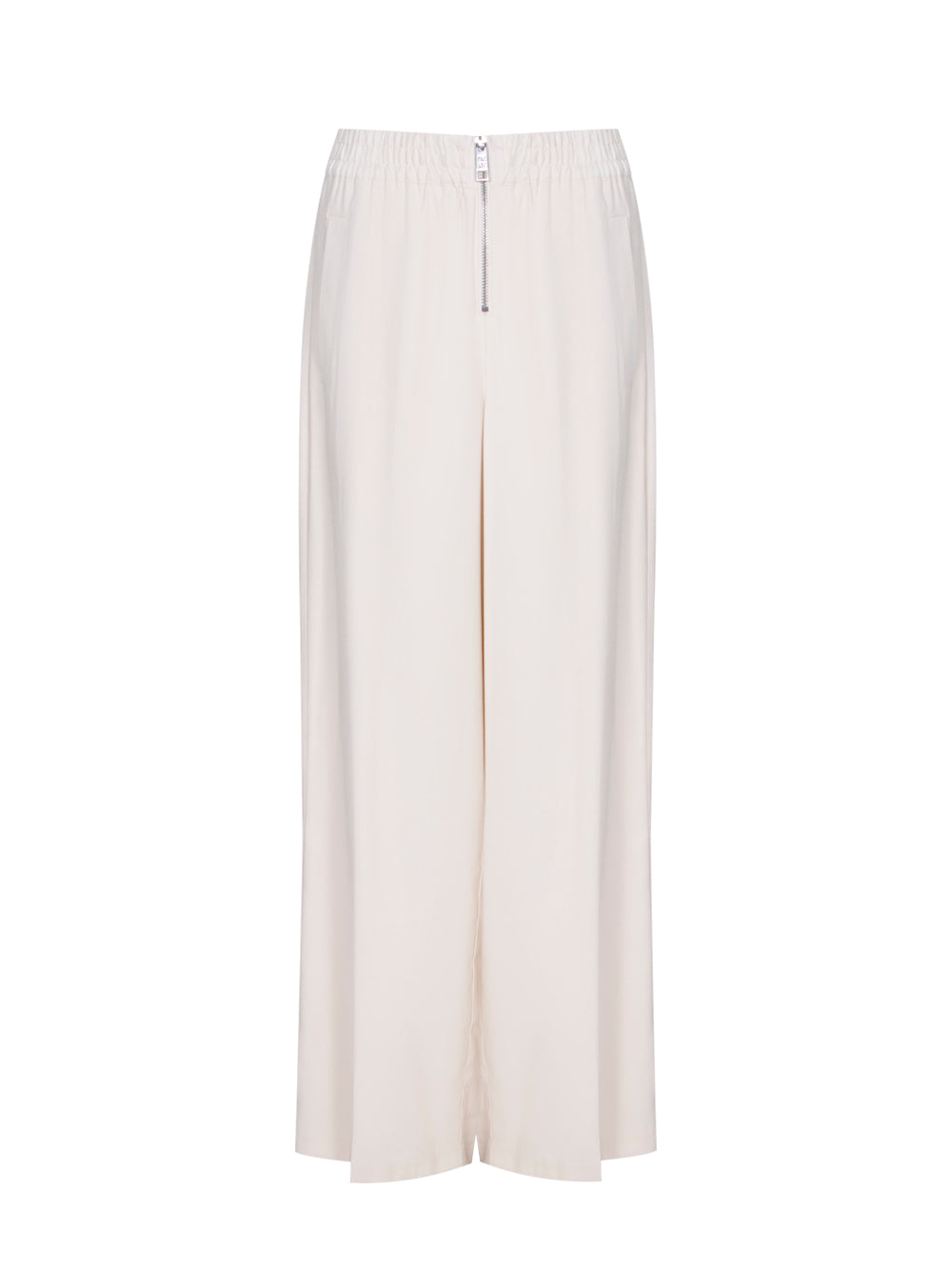 Mid Rise Wide Leg Twill Pants (Light City Khaki)