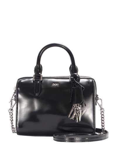 Paige Small Duffle (Black/Silver)