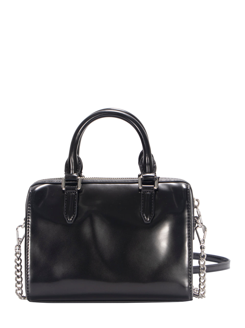 Paige Small Duffle (Black/Silver)