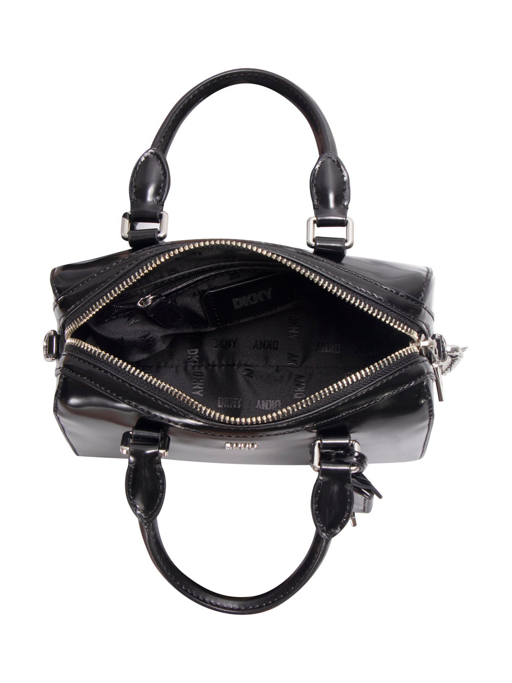 Paige Small Duffle (Black/Silver)