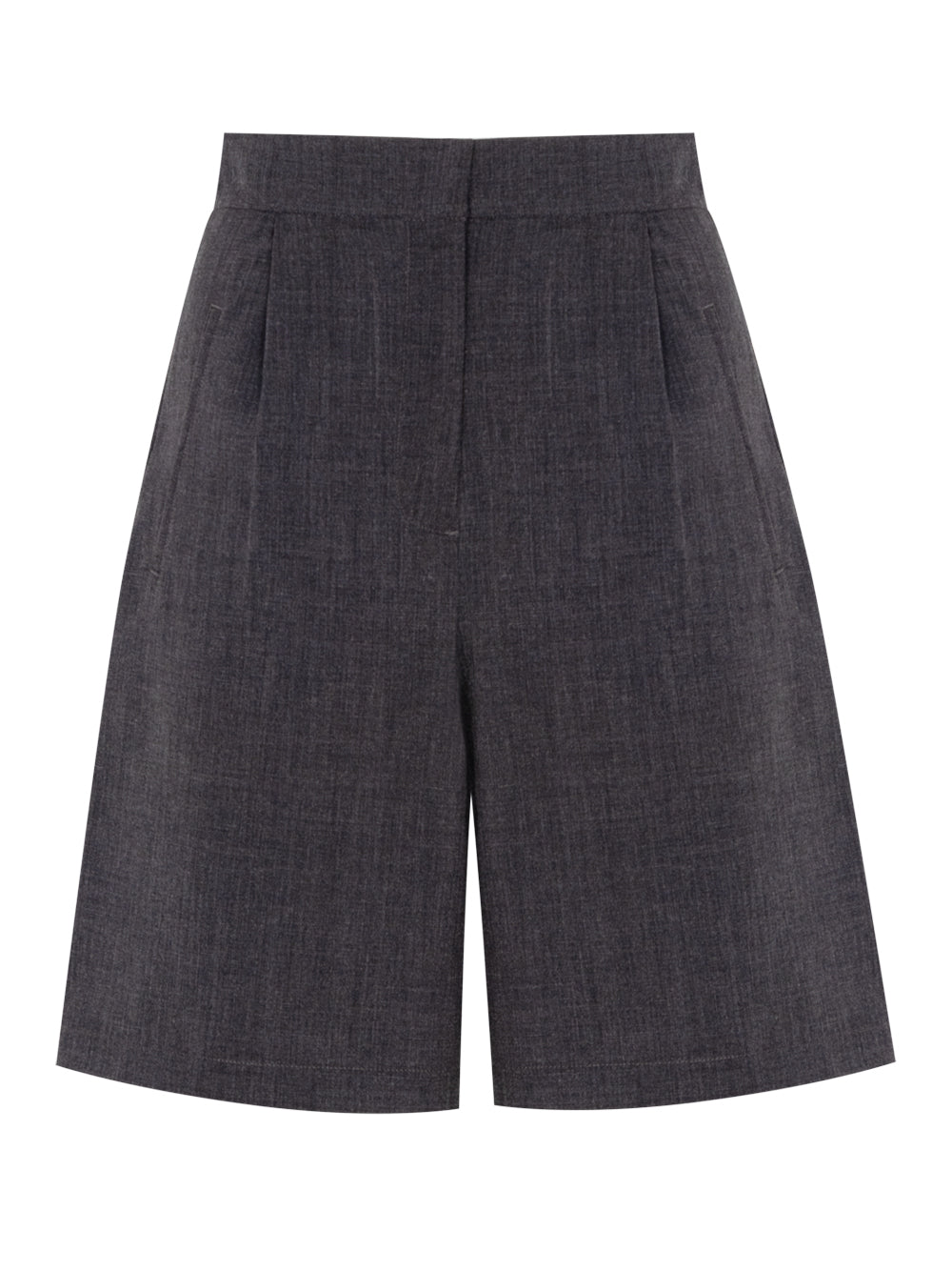 Pleated Shorts (Anthracite)