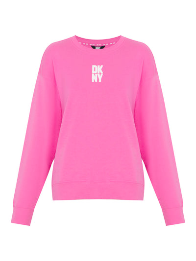 Puff Logo Crew Neck Pullover (Azalea Pink)