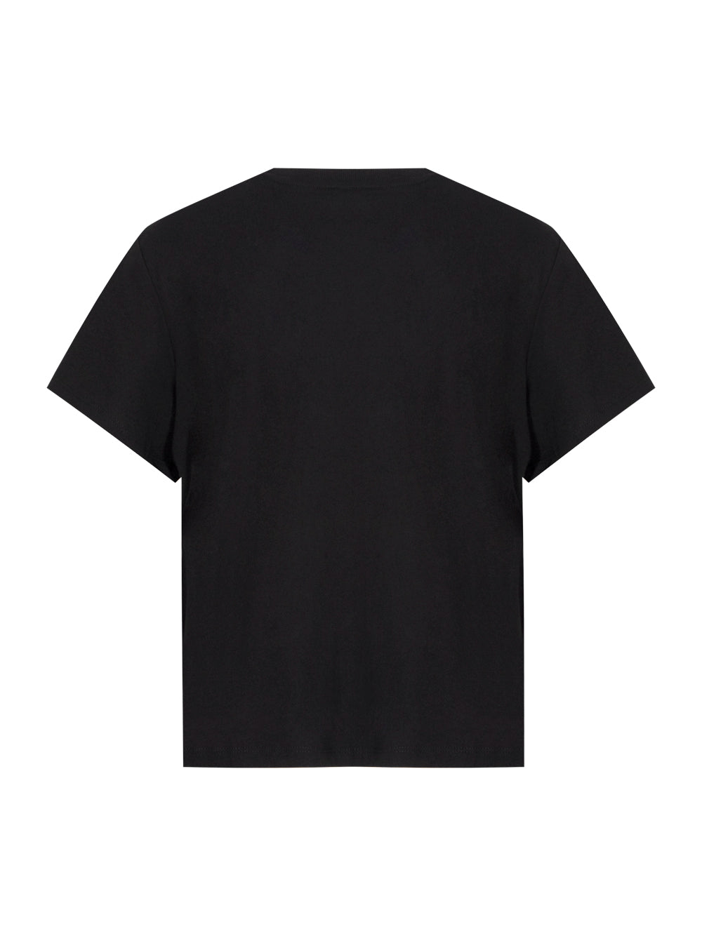 Puff Logo Short Sleeve Cropped Tee (Black)