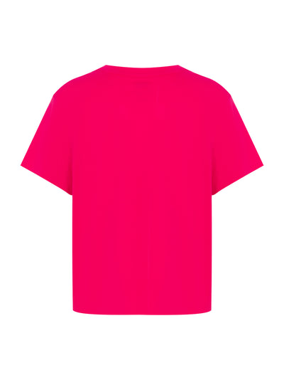 Puff Logo Short Sleeve Cropped Tee (Virtual Pink)