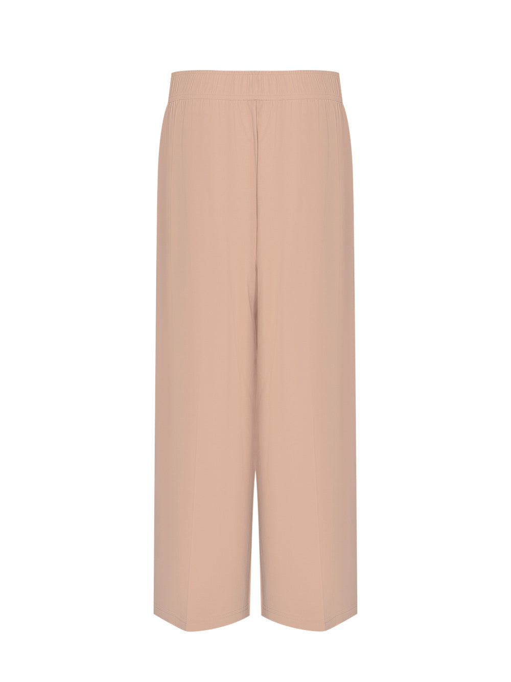 Pull On Crop Wide Leg Pant (Sandalwood)