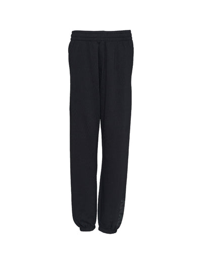 Rhinestone Layered Outline Sweatpants (Black)