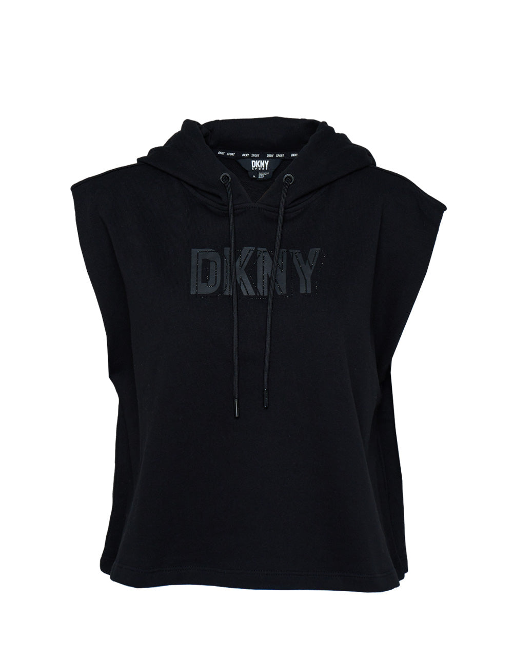 Rhinestone Layered Outline Sweatshirt (Black)