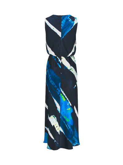 Printed Sleeveless Midi Dress (Limonata/Black/Multi)