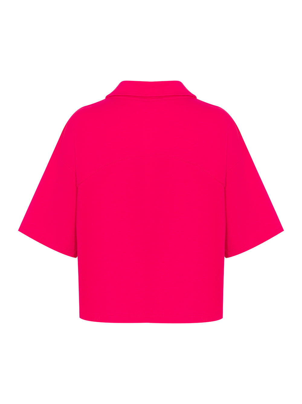 Short Sleeve Johnny Collar Pullover (Virtual Pink)