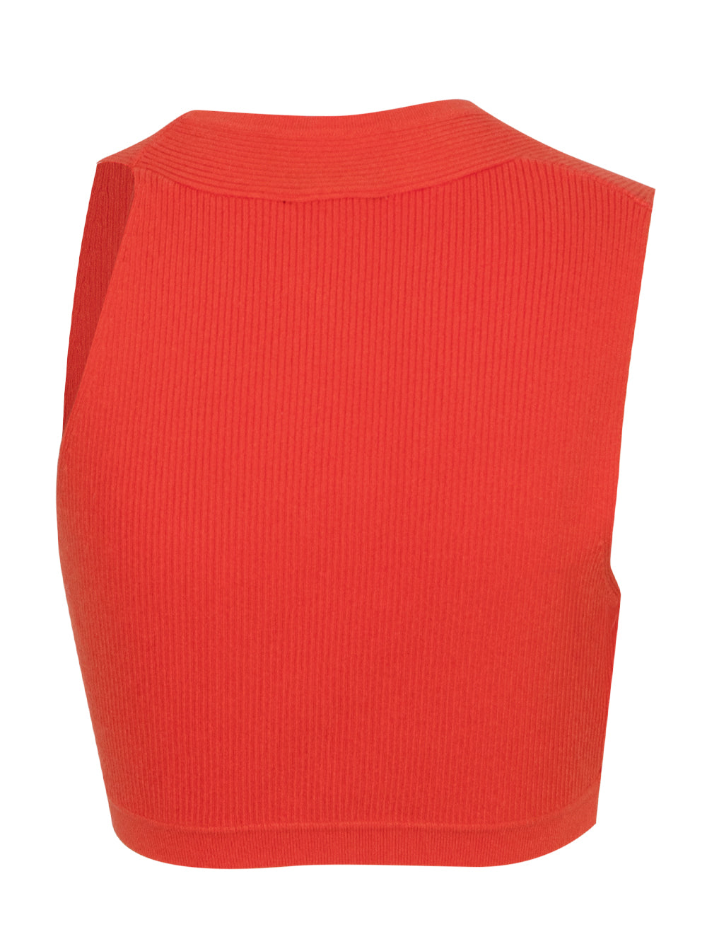 Sleeveless Knit Top (Orange)