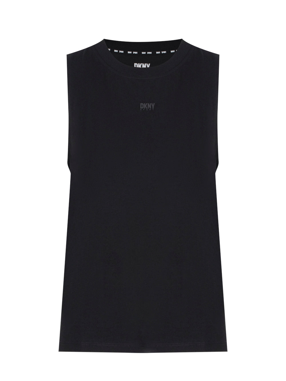 Solid Tank With Logo (Black)
