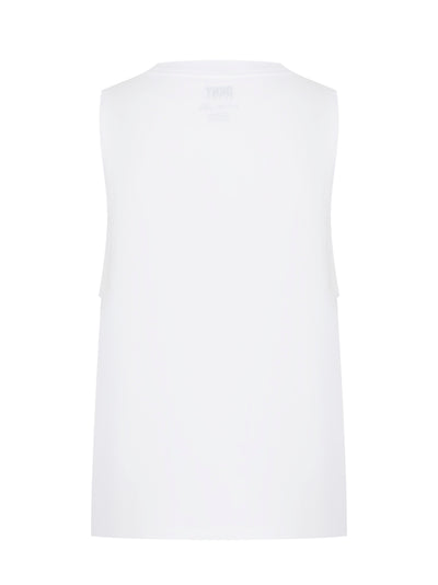 Solid Tank With Logo (White)
