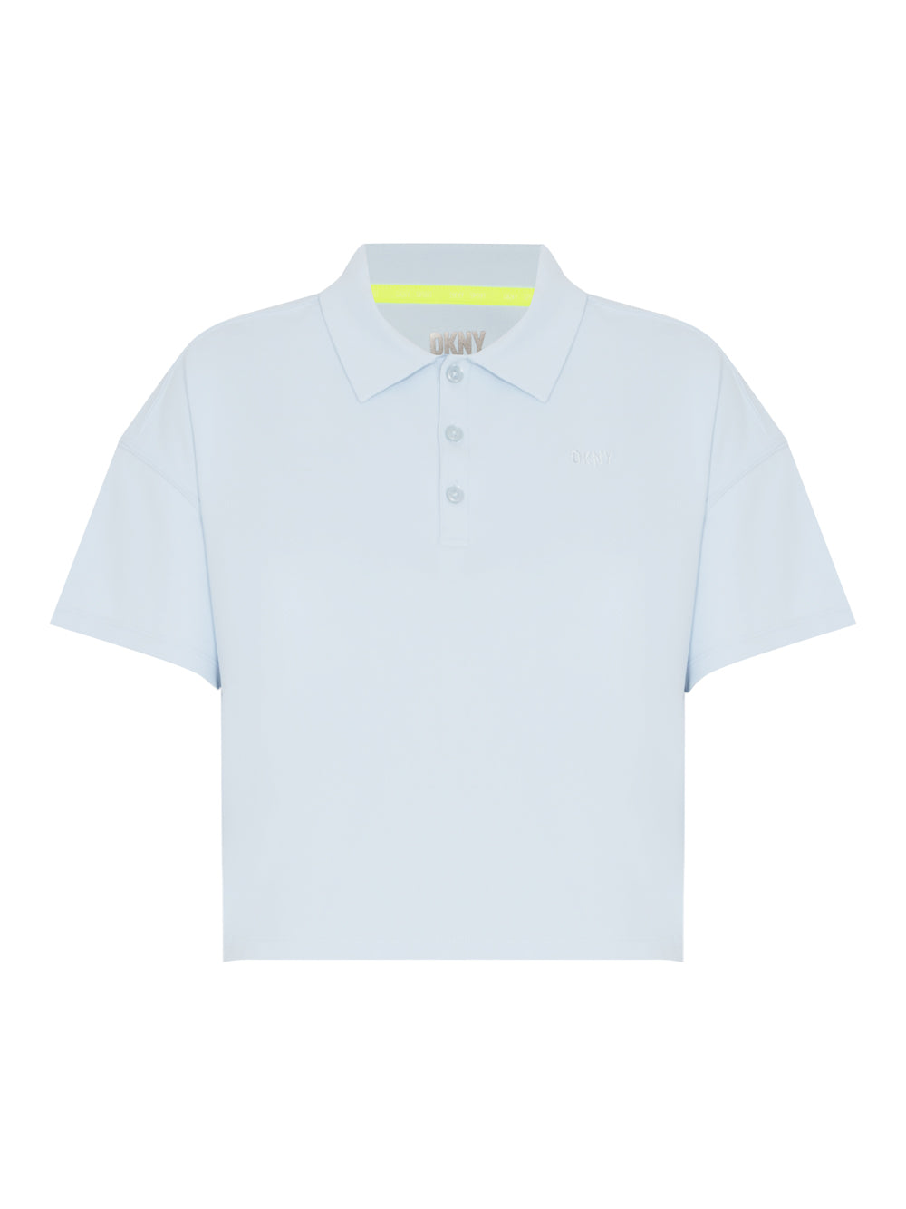 Tech Pique Short Sleeve Cropped Polo (Skyway)