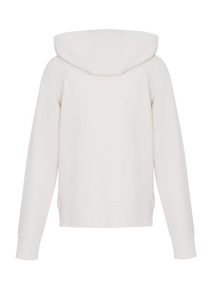 Two Tone Logo Drawcord Zip Hoodie Sand Sand Club21 Thailand