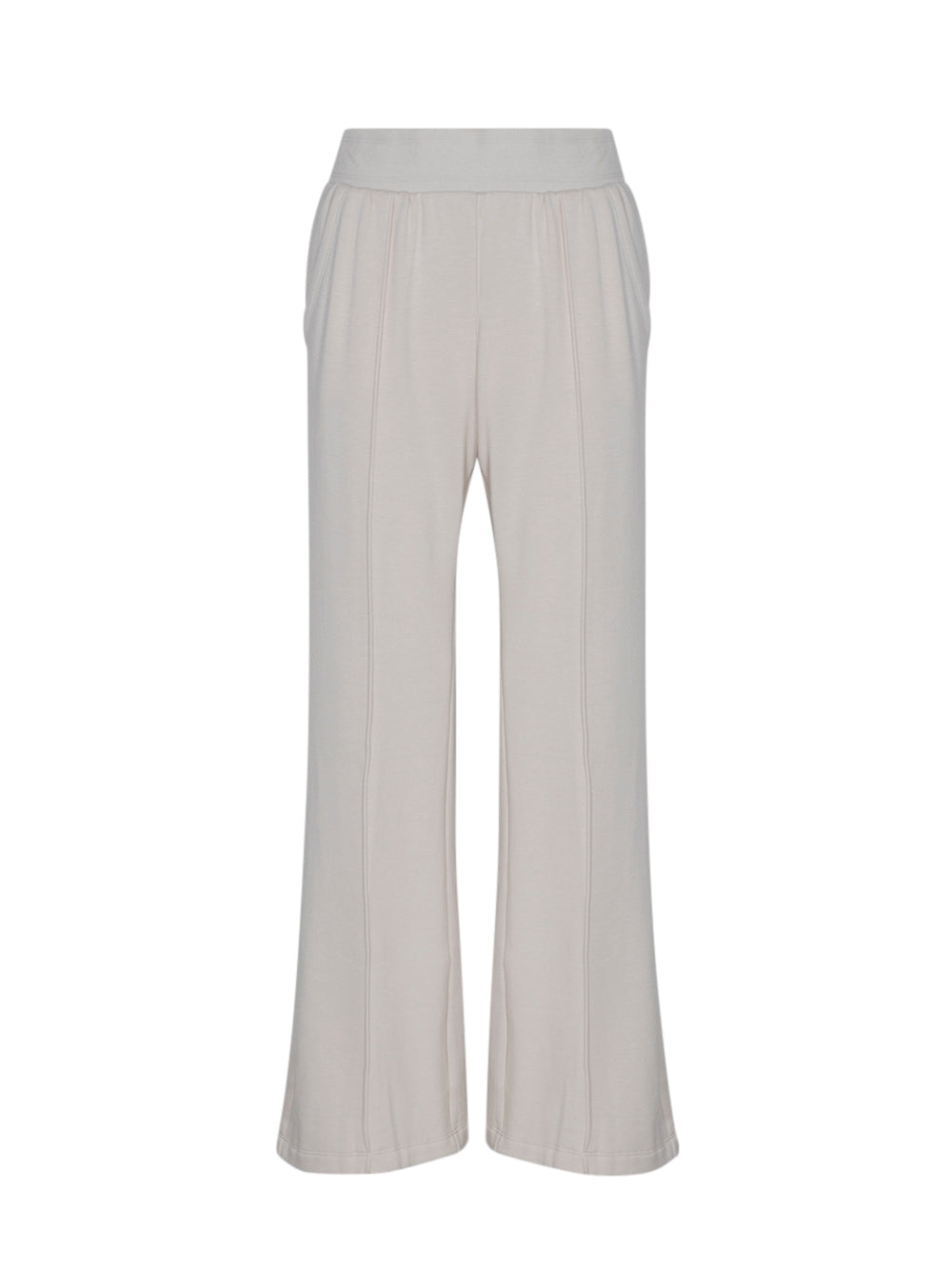 Wide Leg Greenwich Pintuck Pant (Sand)
