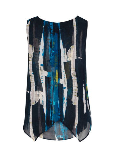 Women Blouse Shirt (Black/Citrine)