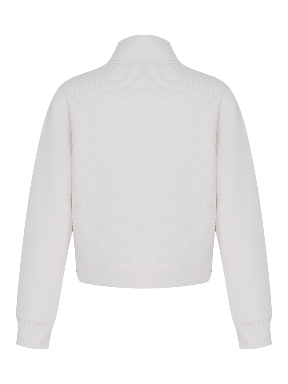 Tech Ottoman Half Zip Funnel Neck Pullover (Sand)