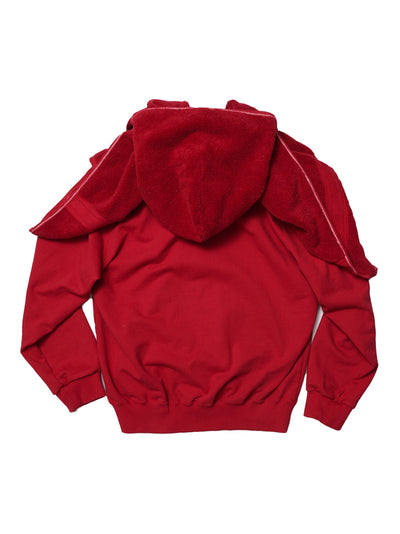 Onsen Towel Hoodie Jacket (Red)